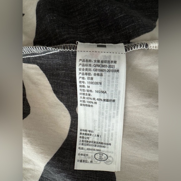 Abercrombie Women’s Black/Cream One Shoulder Cut Out Dress in Medium or Large - Picture 13 of 13